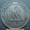 Napoleon III French Bronze 10 Centimes (Reverse)