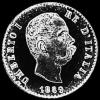 Umberto I Italian Silver 50 Centesimi (Obverse)