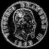 Victor Emmanuel II Italian Silver Lira (Obverse)