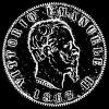 Victor Emmanuel II Italian Silver 2 Lire (Obverse)