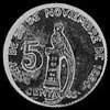 Guatemalan Silver 5 Centavos (Reverse)