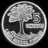 Guatemalan Silver 5 Centavos (Reverse)