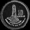 Guatemalan Silver 10 Centavos (Reverse)