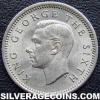 George VI New Zealander Threepence (Obverse)