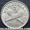 George VI New Zealander Threepence (Reverse)