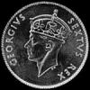 George VI East African 50 Cents (Obverse)