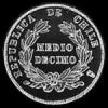 Chilean Silver Half Decimo (.835) (Reverse)