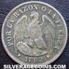 Chilean Silver Decimo (.500) (Obverse)