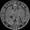 Chilean Silver 20 Centavos (.500) (Obverse)