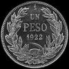 Chilean Silver Peso (.500, coin alignment) (Reverse)