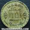 Mohammed V Moroccan 10 Francs (Reverse)