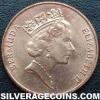 Elizabeth II Bermudian Cent (Obverse)