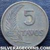 Peruvian 5 Centavos (Reverse)