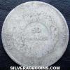 Costa Rican Silver 50 Centimos (Counterstamp type VIII) (Reverse)