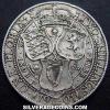 Victoria British Silver "Widow Head" 2 Shillings (Florin) (Reverse)