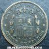 Alfonso XII Spanish Bronze 5 Cents (Reverse)
