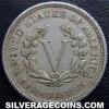 United States "Liberty Head Nickel" 5 Cents (no CENTS) (Reverse)
