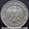 German Weimar Republic 50 Reichspfennig (Obverse)