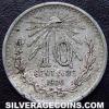 Mexican Silver 10 Centavos (Reverse)
