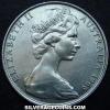 Elizabeth II Australian Silver 50 Cents  (Obverse)