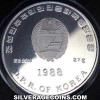 North Korean Silver 500 Won (Italy 1990) (Obverse)
