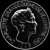 100 Francos de Plata Luxemburgueses de Carlota I (Anverso)