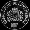 100 Francos de Plata Luxemburgueses de Carlota I (Reverso)