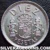 Juan Carlos I Spanish 10 Pesetas (Reverse)