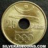 Juan Carlos I Spanish 25 Pesetas ('92 Olympics: discus throw) (Reverse)