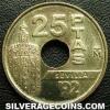 Juan Carlos I Spanish 25 Pesetas ('92 Expo: Torre del Oro) (Reverse)