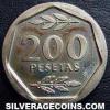 Juan Carlos I Spanish 200 Pesetas (Reverse)