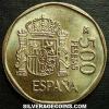 Juan Carlos I Spanish 500 Pesetas (Reverse)