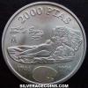 Juan Carlos I Spanish Silver 2000 Pesetas (Goya) (Reverse)