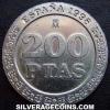 Juan Carlos I Spanish 200 Pesetas (Reverse)