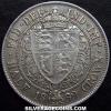 Victoria British Silver "Widow Head" Half Crown (Reverse)