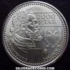 Juan Carlos I Spanish Silver 2000 Pesetas (Charles V) (Reverse)