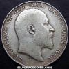 Edward VII British Silver Half Crown (Obverse)