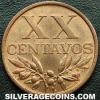 Portuguese Bronze 20 Centavos (Reverse)