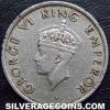 George VI British India Quarter Rupee (Obverse)
