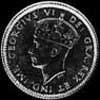 5 Céntimos de Plata de Terranova de Jorge VI (Anverso)