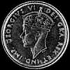 5 Céntimos de Plata de Terranova de Jorge VI (Anverso)