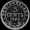 5 Céntimos de Plata de Terranova de Jorge VI (Reverso)
