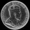 10 Céntimos de Plata de Terranova de Eduardo VII (Anverso)