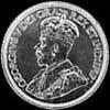 10 Céntimos de Plata de Terranova de Jorge V (Anverso)
