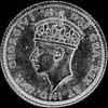 10 Céntimos de Plata de Terranova de Jorge VI (Anverso)