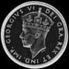 10 Céntimos de Plata de Terranova de Jorge VI (Anverso)