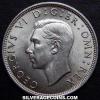 George VI British Silver Half Crown (Obverse)