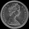 Céntimo de Bronce Canadiense de Isabel II (Confederación) (Anverso)