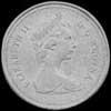 Céntimo de Bronce Canadiense de Isabel II (Anverso)