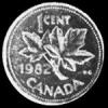 Céntimo de Bronce Canadiense de Isabel II (Reverso)